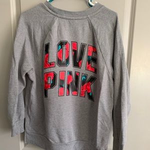 Pink crew neck